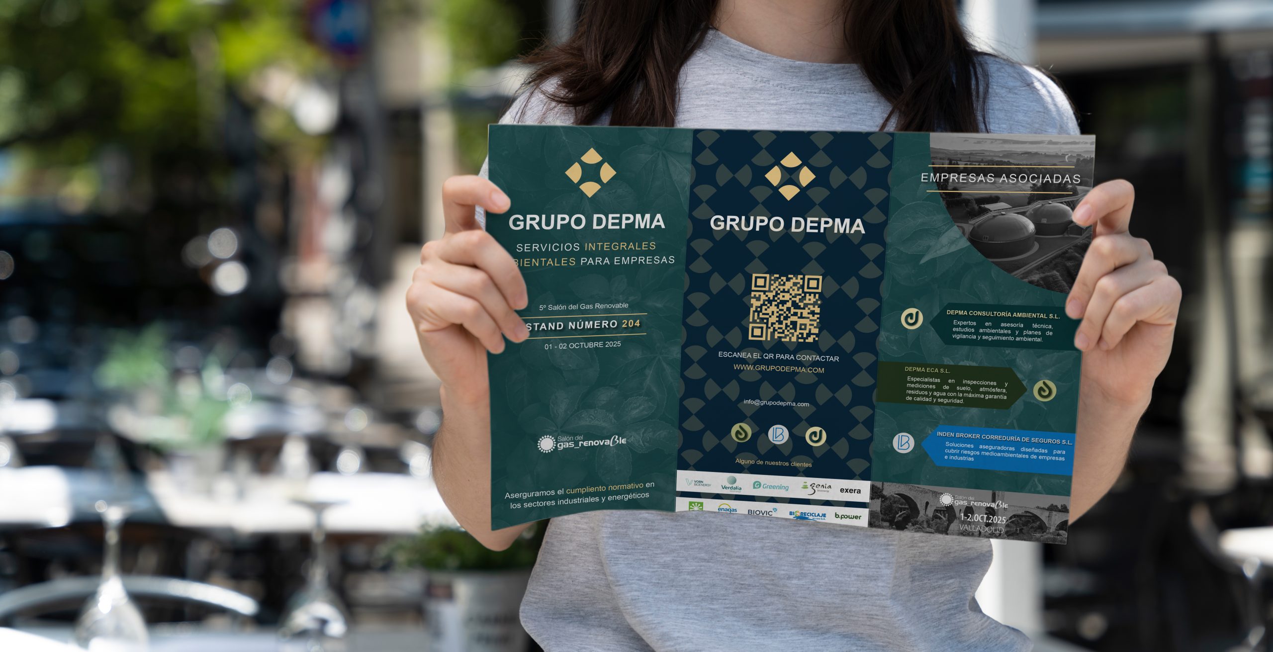 Diseño triptico biogás Depma Eca