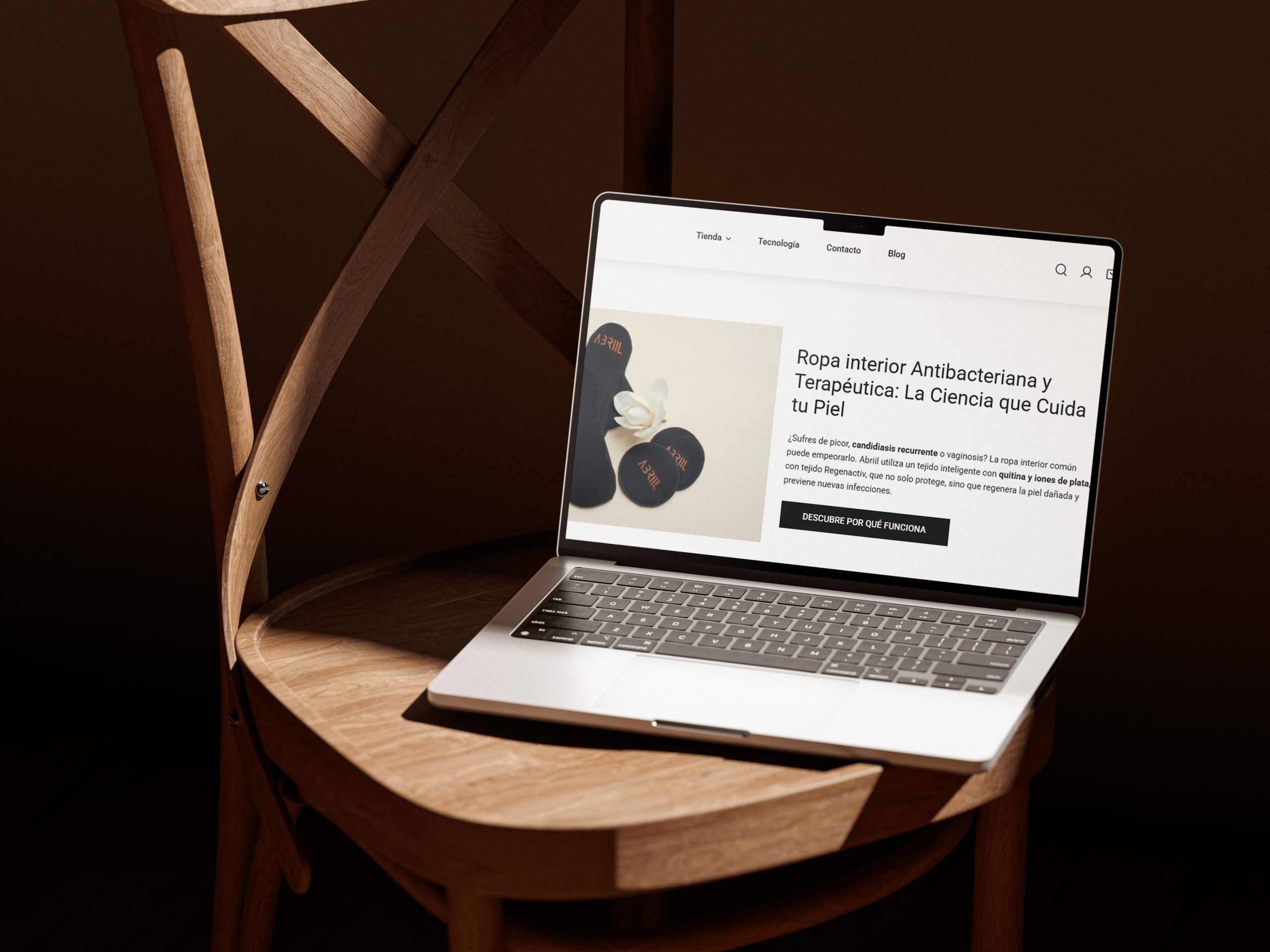 Versión para ordenador de la tienda online Abrill